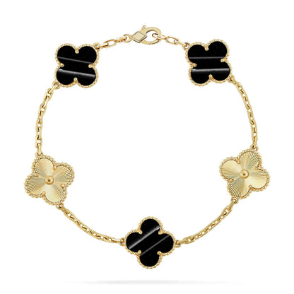 [Gaonasi] CLOVER 5 MOTIF PULSAR STONE BRACELET COLLECTION