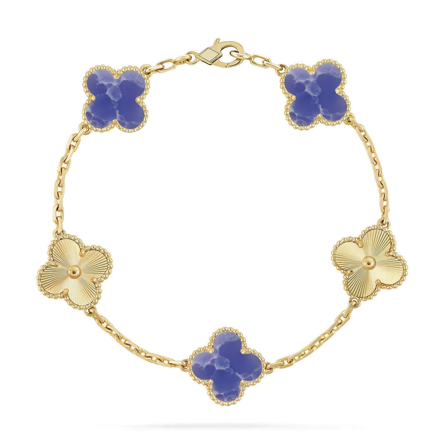 [Gaonasi]CLOVER 5 MOTIF BLUE VEINS BRACELET COLLECTION