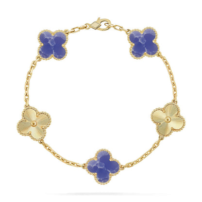 [Gaonasi]CLOVER 5 MOTIF BLUE VEINS BRACELET COLLECTION