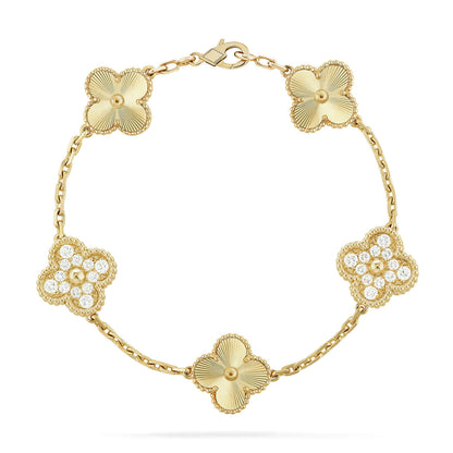 [Gaonasi] CLOVER 5 MOTIF LASER BRACELET COLLECTION