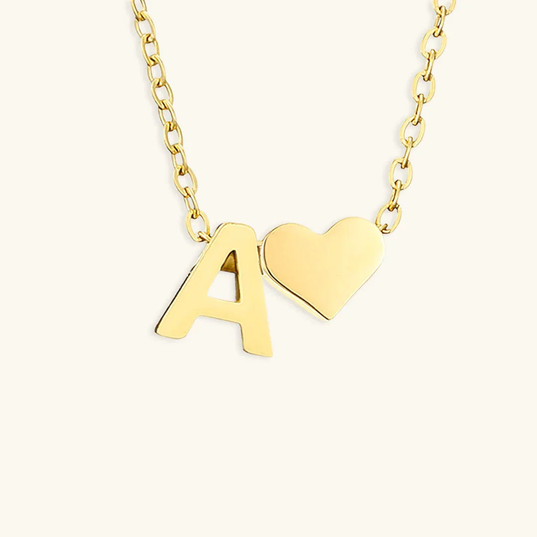 [Gaonasi]Ria Initial Letter Gold Necklace