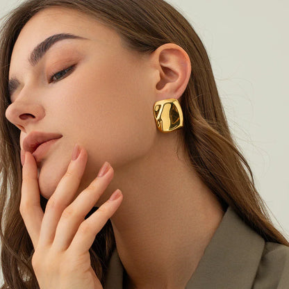 [Gaonasi]Poppy Gold Earrings