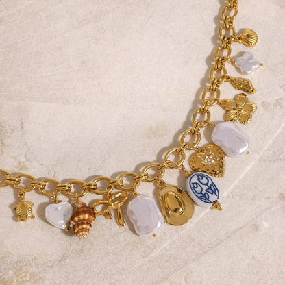 [Gaonasi]Wavecrest Ocean-Inspired Necklace