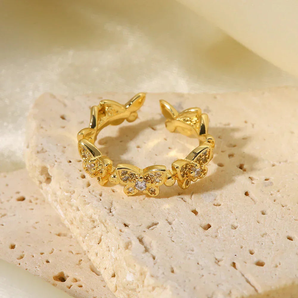 [Gaonasi]Colleen Butterfly Gold Ring