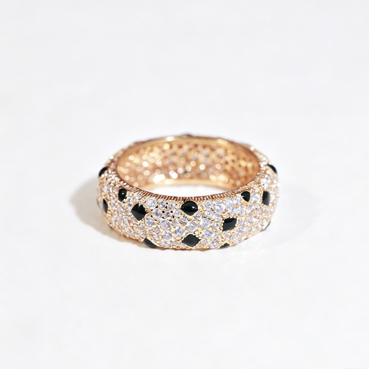 [Gaonasi Jewelry]PANTHERE SPOTTED FULL DIAMOND RING