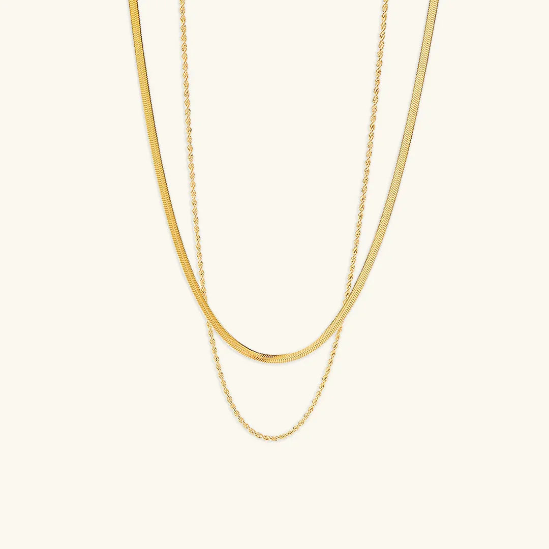 [Gaonasi]Hailey Layered Gold Chain Necklace
