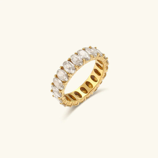 [Gaonasi]Antoinette Diamond Simulant Gold Ring