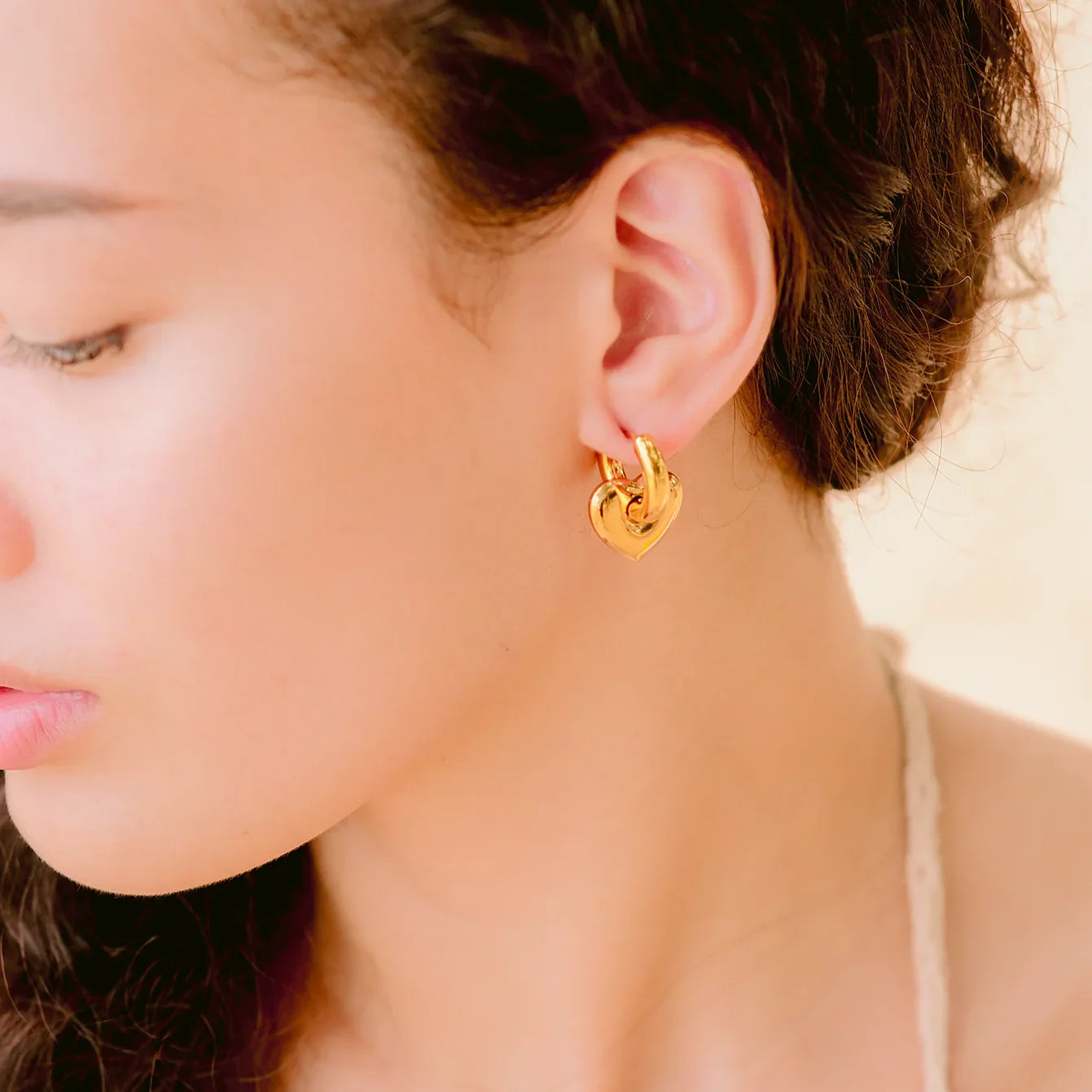 [Gaonasi]Aria's Arrow Gold Earrings