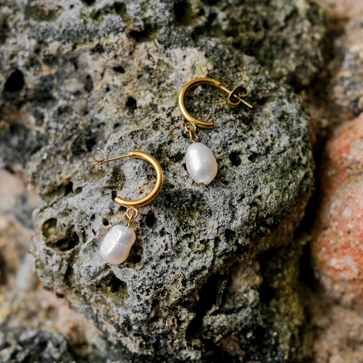 [Gaonasi]Asa Freshwater Pearl Earrings