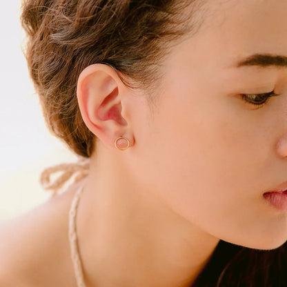 [Gaonasi]Aureole Gold Earrings