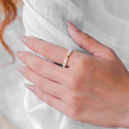 [Gaonasi]Aurora Pearl Band Ring