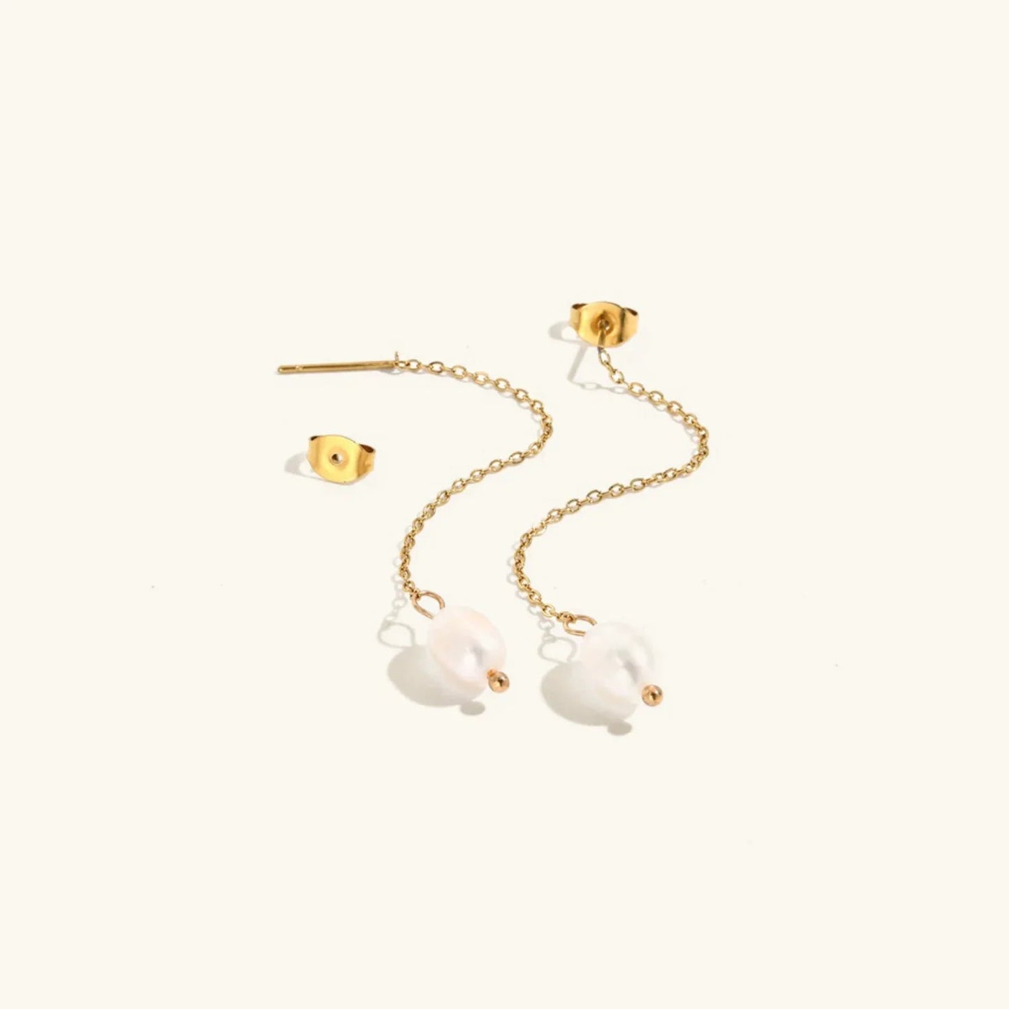 [Gaonasi]Tessa Pearl Tassel Earrings