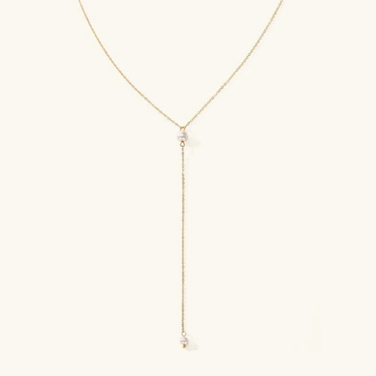 [Gaonasi]Beatrice Pearl Tassel Necklace
