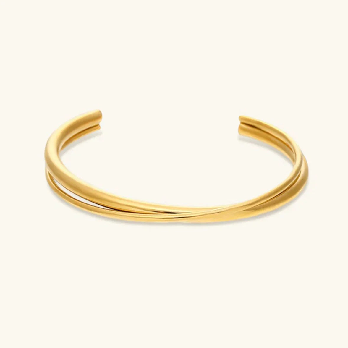 [Gaonasi]Rianne Layered Gold Bangle