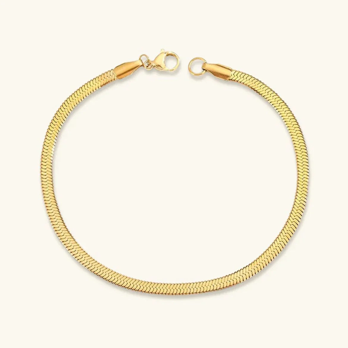 [Gaonasi]Vida Gold Herringbone Bracelet