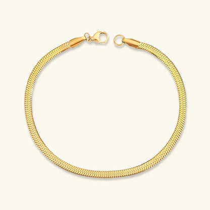 [Gaonasi]Vida Gold Herringbone Bracelet