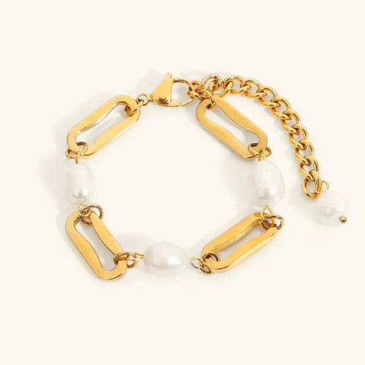[Gaonasi]Janna Pearl Chain Bracelet