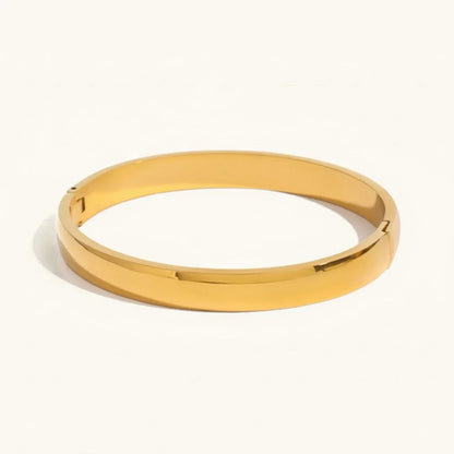 [Gaonasi]Melina Large Stacking Gold Bangle