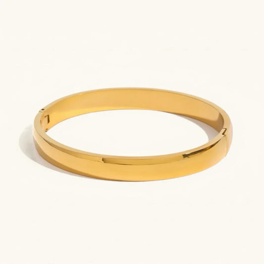 [Gaonasi]Melina Large Stacking Gold Bangle