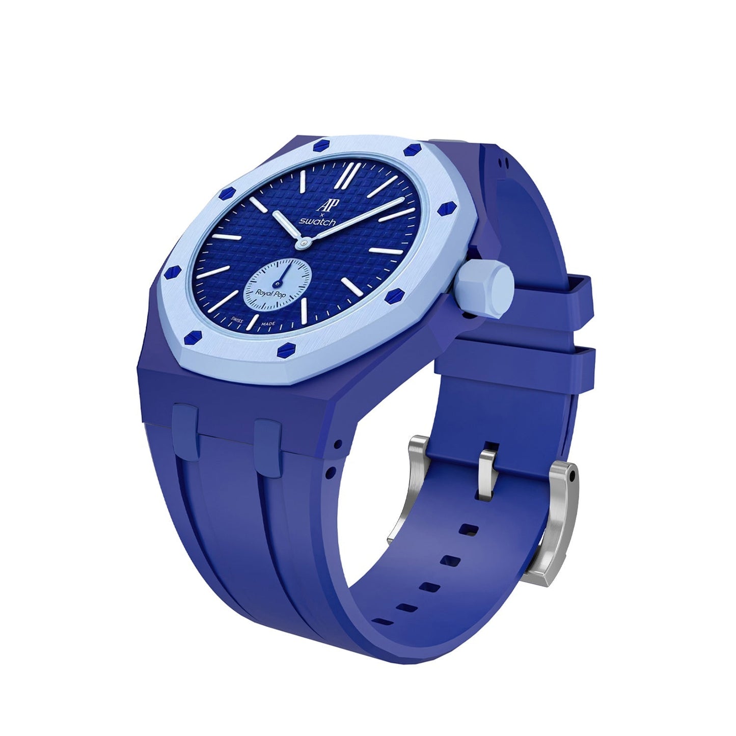 Oak Pop Exclusive Dark Blue Silicone Strap