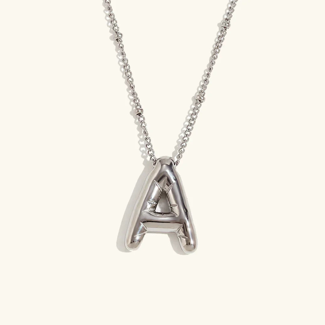 [Gaonasi]Balloon Gold Initial Necklace