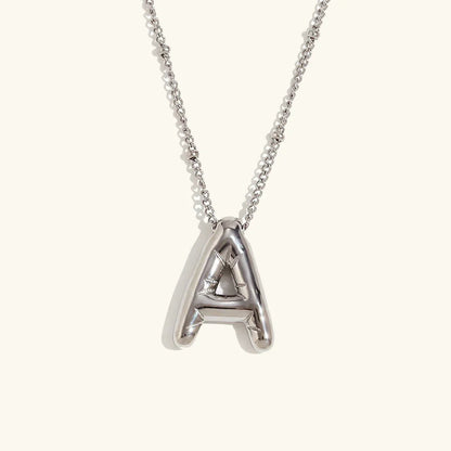 [Gaonasi]Balloon Gold Initial Necklace