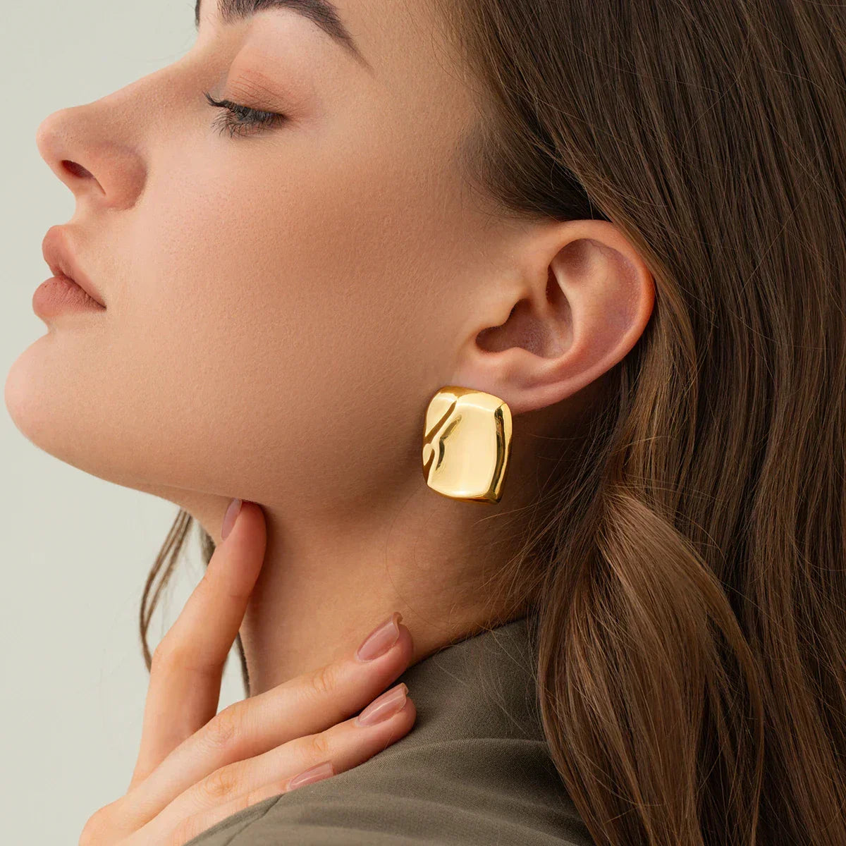 [Gaonasi]Poppy Gold Earrings