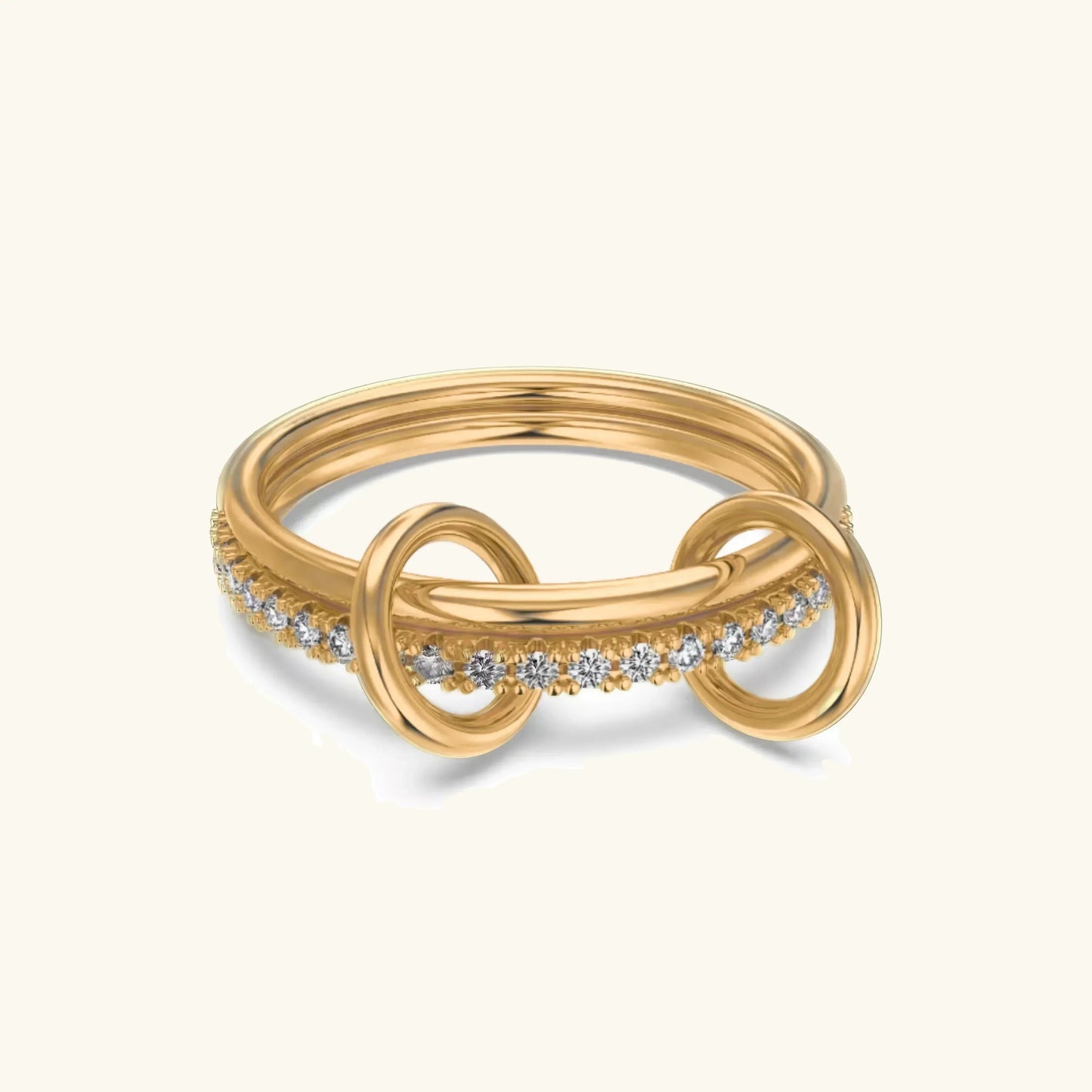 [Gaonasi]Adela Stacked Diamond Ring