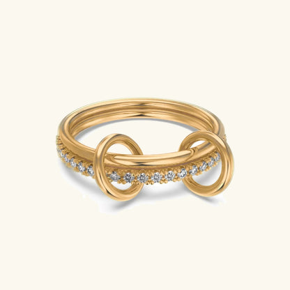 [Gaonasi]Adela Stacked Diamond Ring