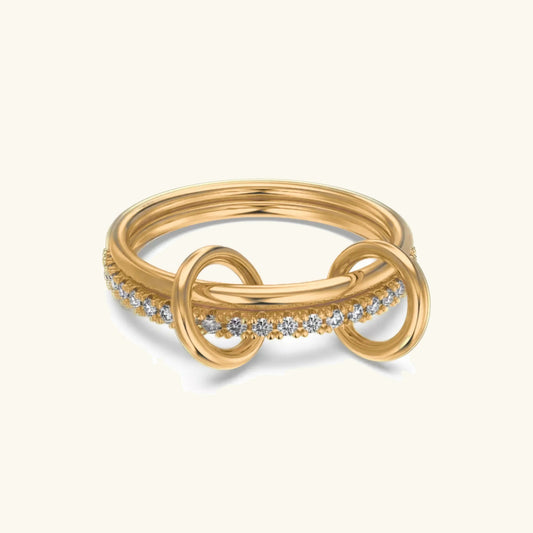 [Gaonasi]Adela Stacked Diamond Ring