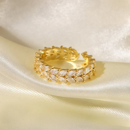 [Gaonasi]Clarisse Patterned Gold Ring