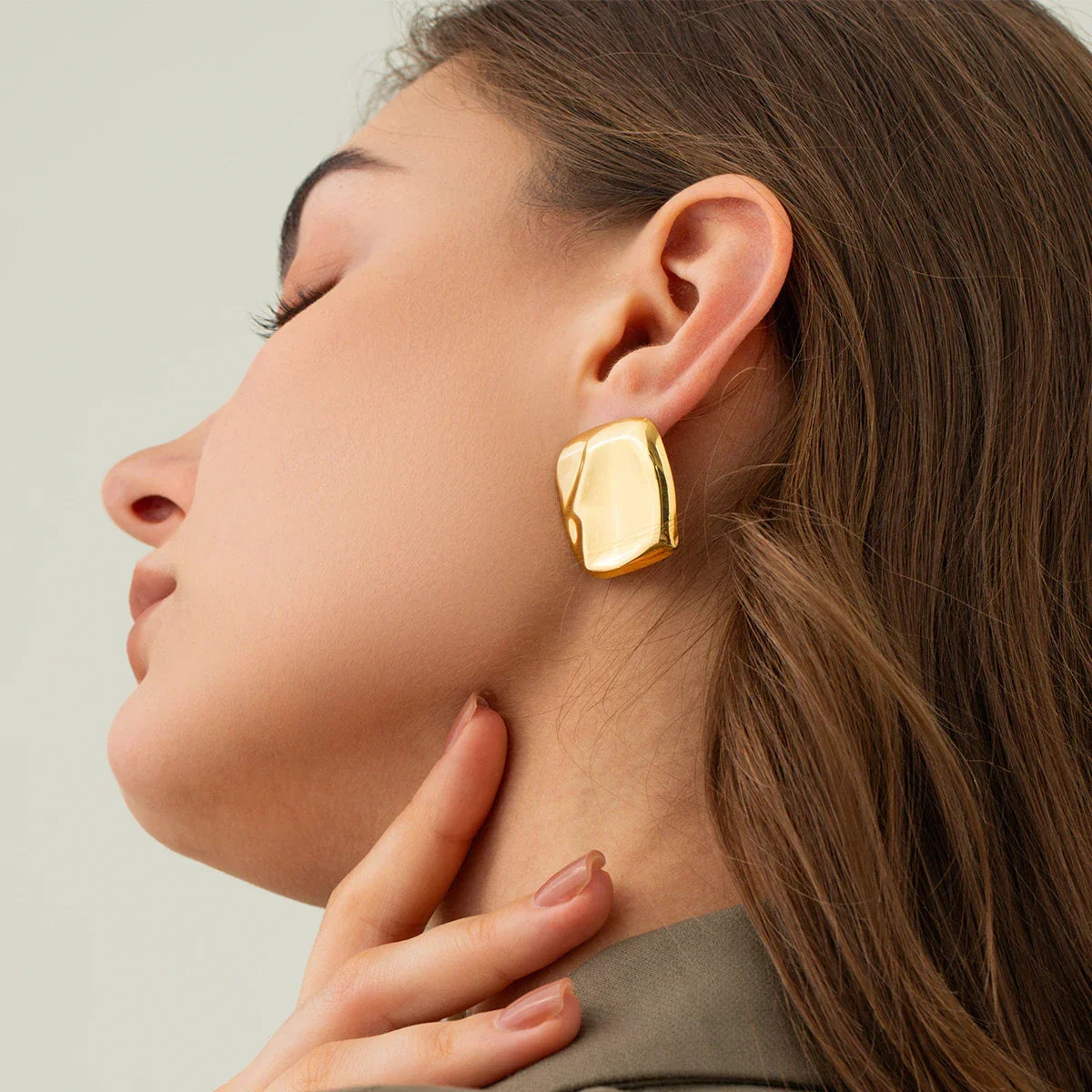 [Gaonasi]Poppy Gold Earrings