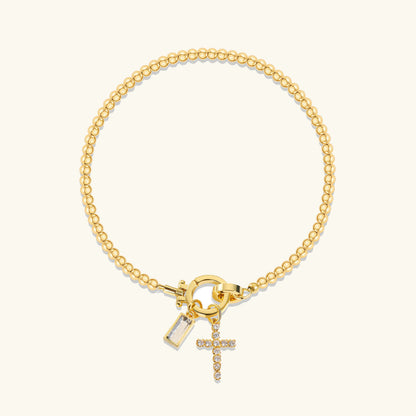 [Gaonasi]Amalia Birthstone Cross Bracelet
