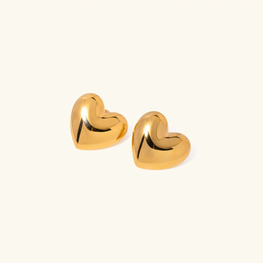 [Gaonasi]Aubree Gold Heart Earrings