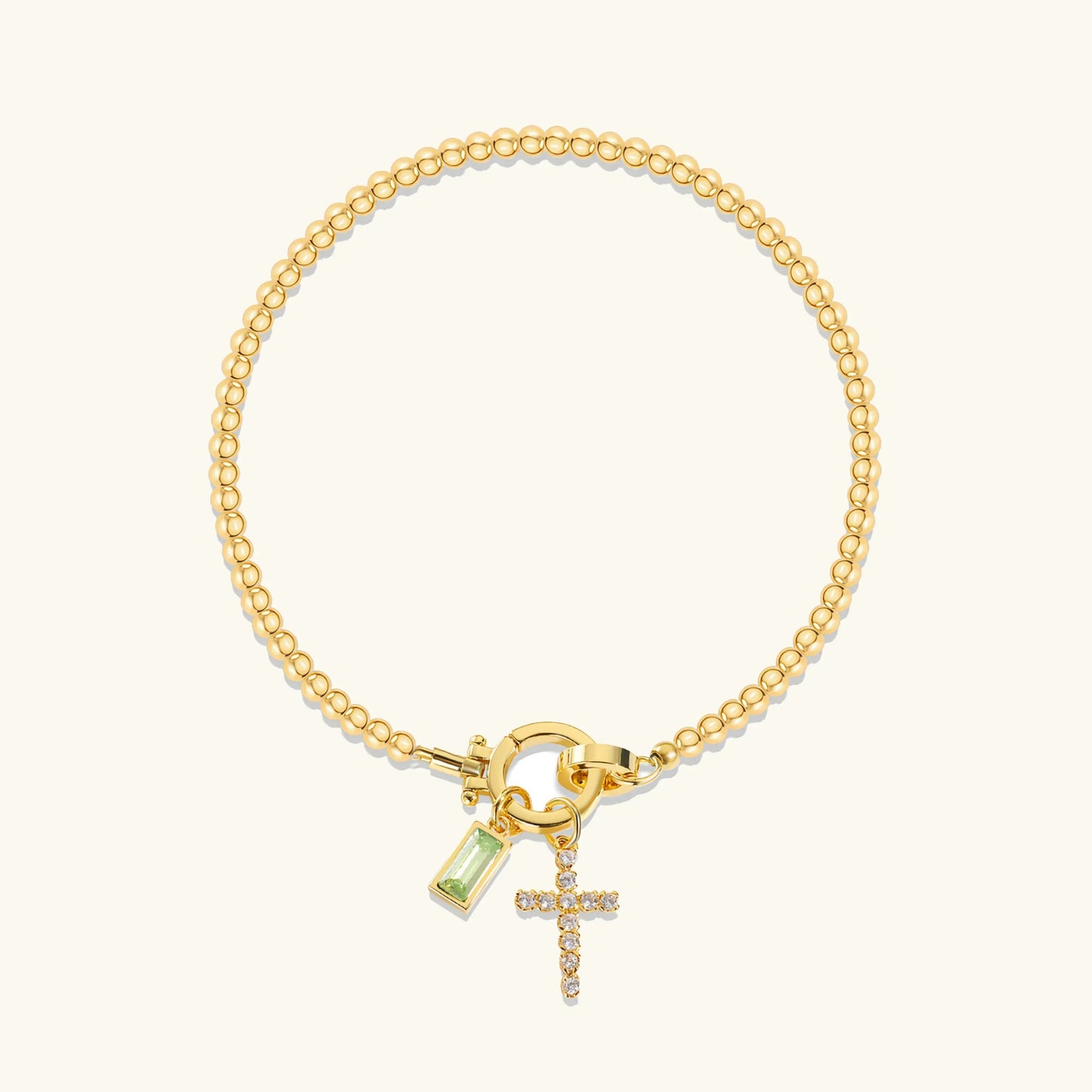 [Gaonasi]Amalia Birthstone Cross Bracelet