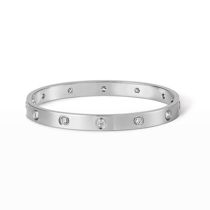 [Gaonasi Jewelry]LOVE BRACELET 6.1MM 10 DIAMONDS
