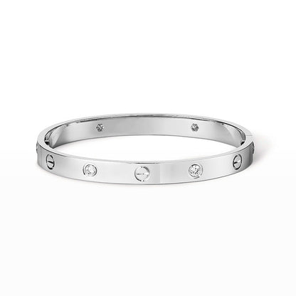 [Gaonasi Jewelry]LOVE BRACELET 6.1MM 4 DIAMONDS