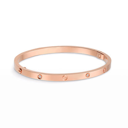 [Gaonasi Jewelry]LOVE BRACELET 3.65MM 6 DIAMONDS