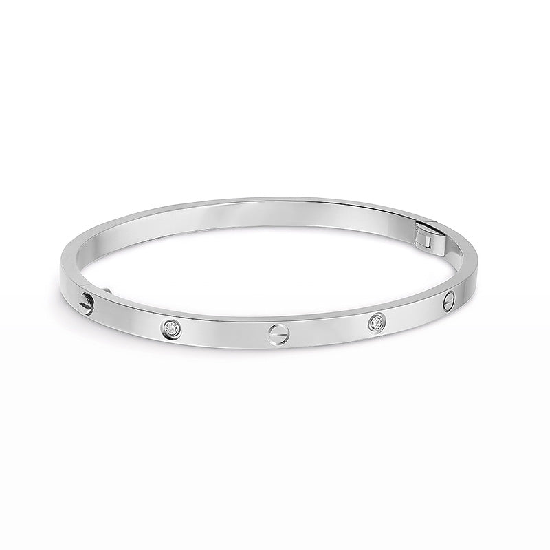 [Gaonasi Jewelry]LOVE BRACELET 3.65MM 6 DIAMONDS