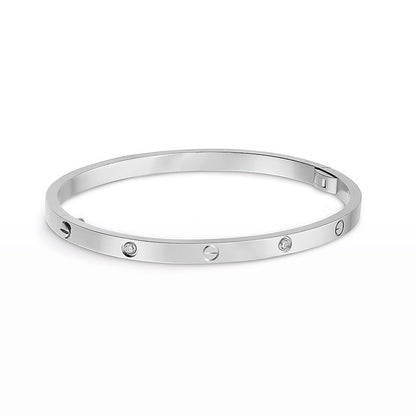 [Gaonasi Jewelry]LOVE BRACELET 3.65MM 6 DIAMONDS