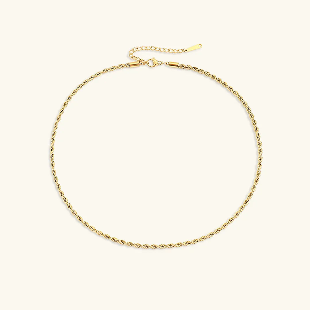 [Gaonasi]Bianca Rope Chain Gold Necklace