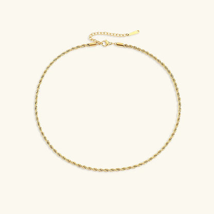[Gaonasi]Bianca Rope Chain Gold Necklace