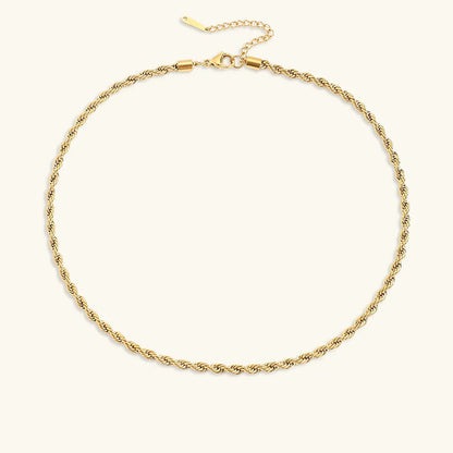 [Gaonasi]Bianca Rope Chain Gold Necklace