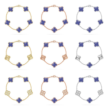 [Gaonasi]CLOVER 5 MOTIF BLUE VEINS BRACELET COLLECTION