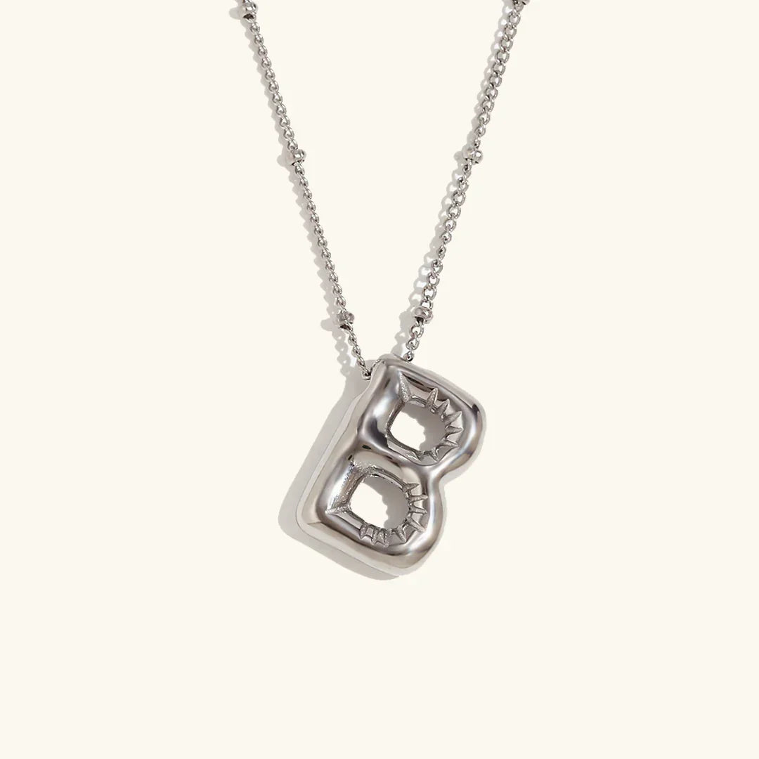 [Gaonasi]Balloon Gold Initial Necklace