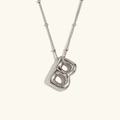 [Gaonasi]Balloon Gold Initial Necklace