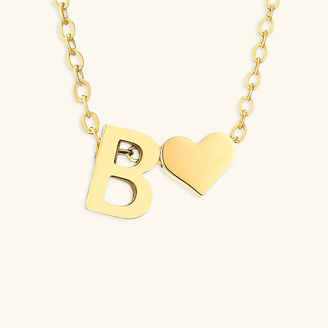 [Gaonasi]Ria Initial Letter Gold Necklace