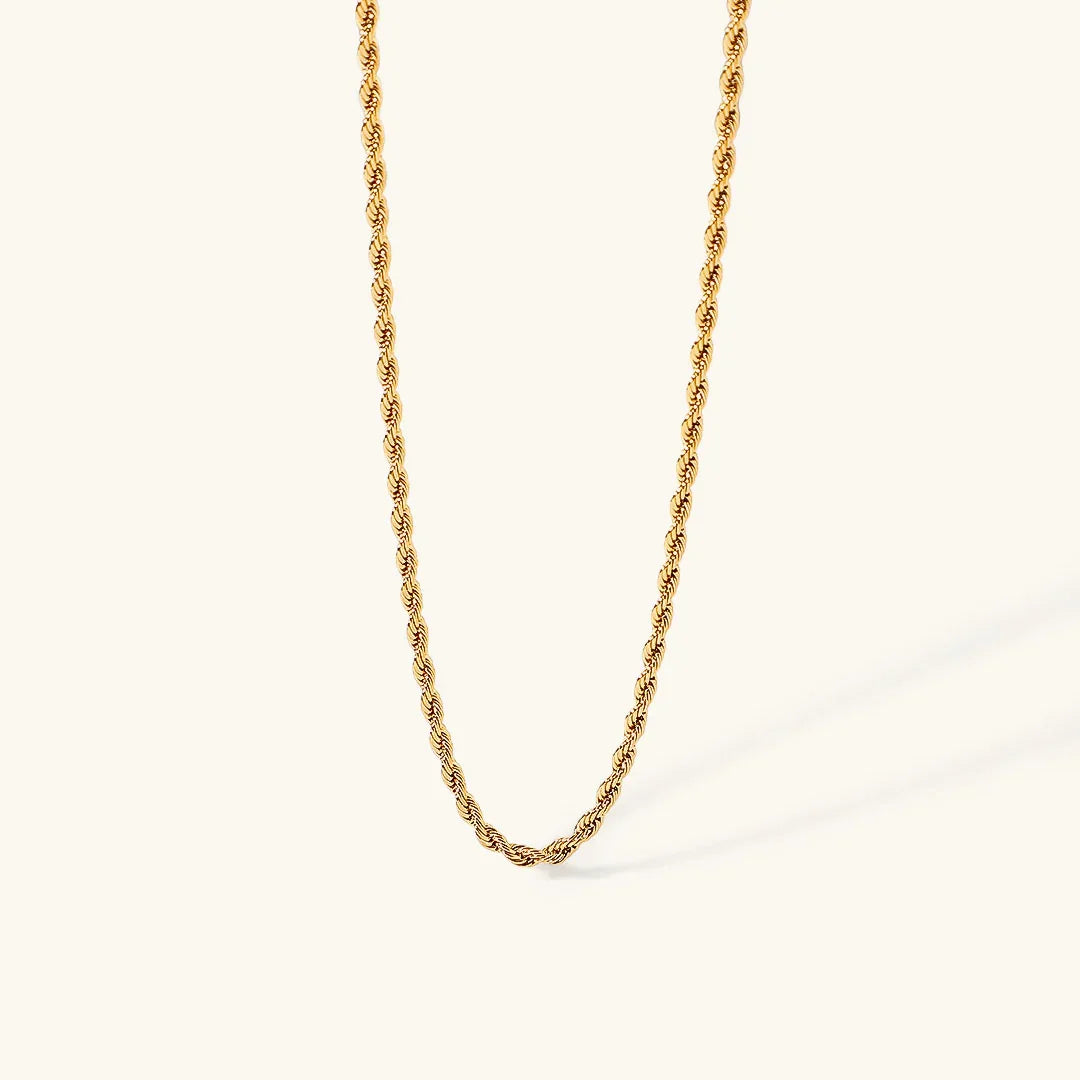 [Gaonasi]Calle Rope Chain Gold Necklace
