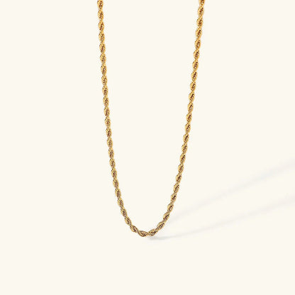 [Gaonasi]Calle Rope Chain Gold Necklace