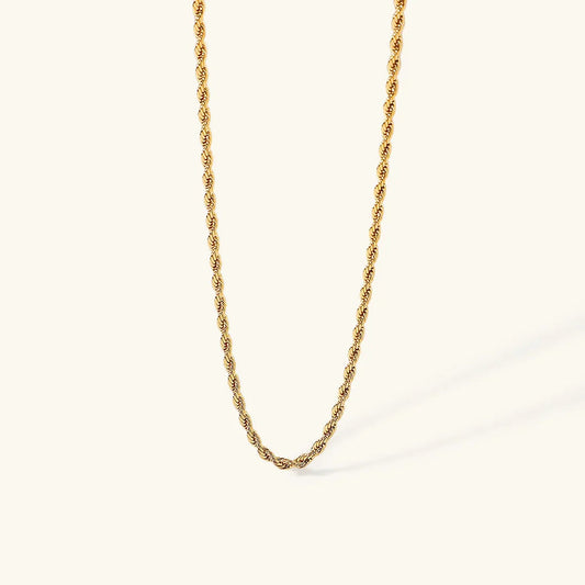 [Gaonasi]Calle Rope Chain Gold Necklace